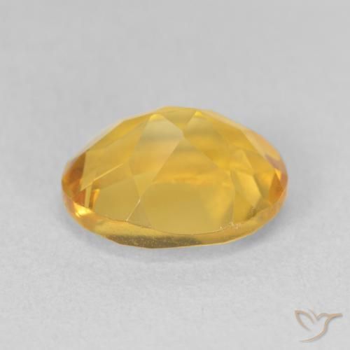 9,17 ctw natürlicher gold-orange Citrin, Oval, VVS-VS