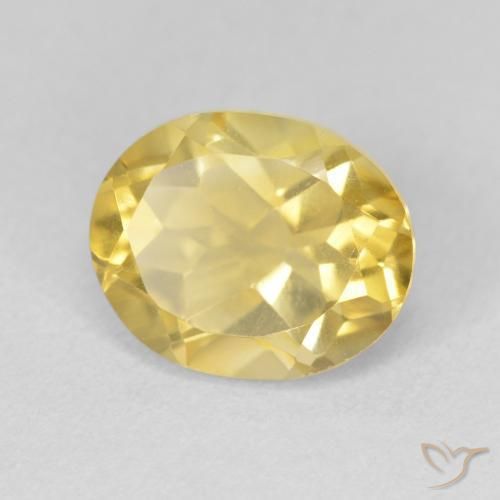 9,17 ctw natürlicher gold-orange Citrin, Oval, VVS-VS
