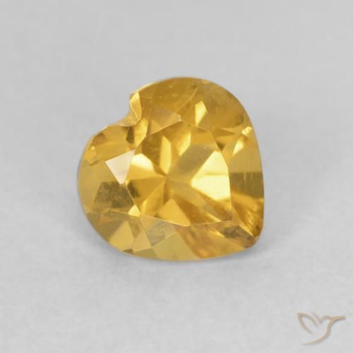 9,17 ctw natürlicher Golden Citrin, Herz, VVS-VS