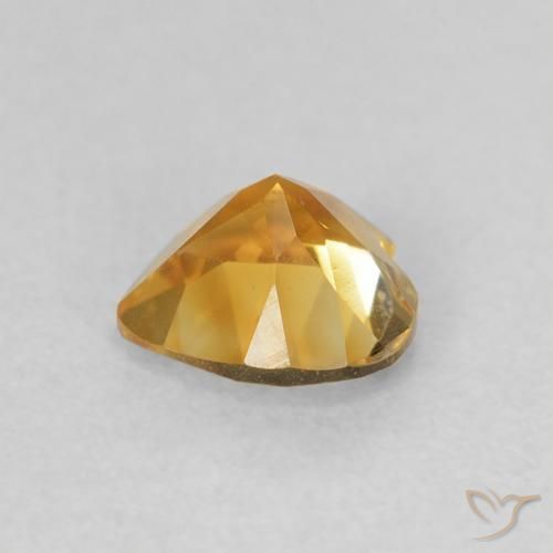9,17 ctw natürlicher Dunkelorange-Gold Citrin, Herz, VVS