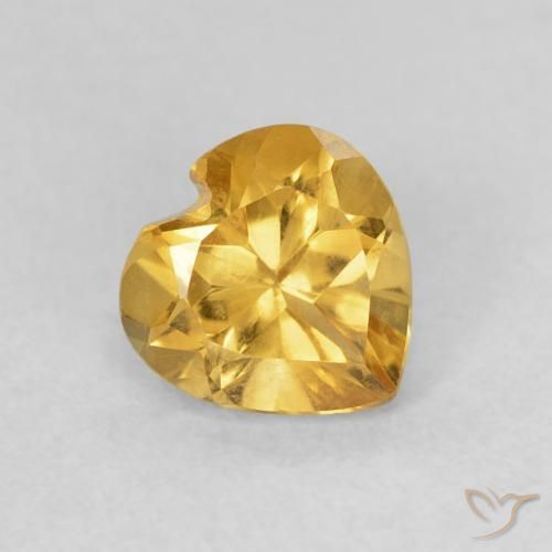 9,17 ctw natürlicher Golden Citrin, Herz, VVS
