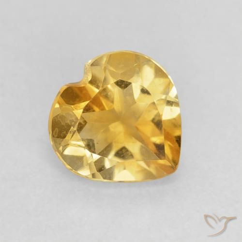 9,17 ctw natürlicher Golden Citrin, Herz, VVS