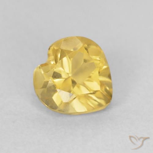9,17 ctw natürlicher Golden Citrin, Herz, VVS