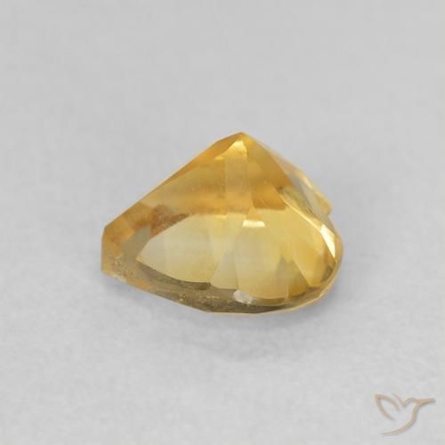9,17 ctw natürlicher Medium Light Orange-Gold Citrin, Herz, VVS