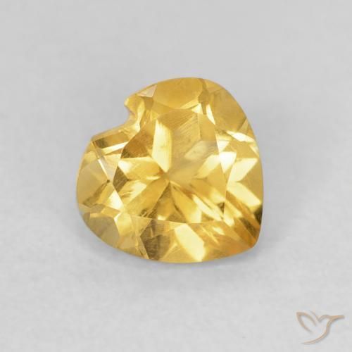 9,17 ctw natürlicher Mittleres Gold Citrin, Herz, VVS