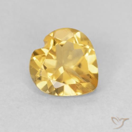 9,17 ctw natürlicher Mittleres Gold Citrin, Herz, VVS
