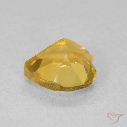 9,17 ctw natürlicher Mittelgold Citrin, Herz, VVS-VS