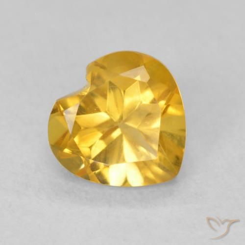 9,17 ctw natürlicher Mittleres Gold Citrin, Herz, VVS-VS