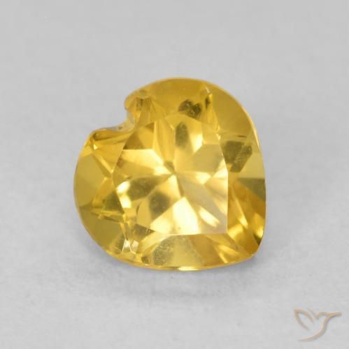 9,17 ctw natürlicher gold-orange Citrin, Herz, VVS-VS