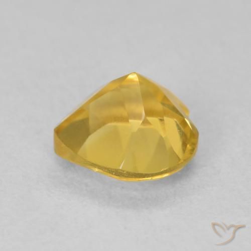 9,17 ctw natürlicher gold-orange Citrin, Herz, VVS-VS