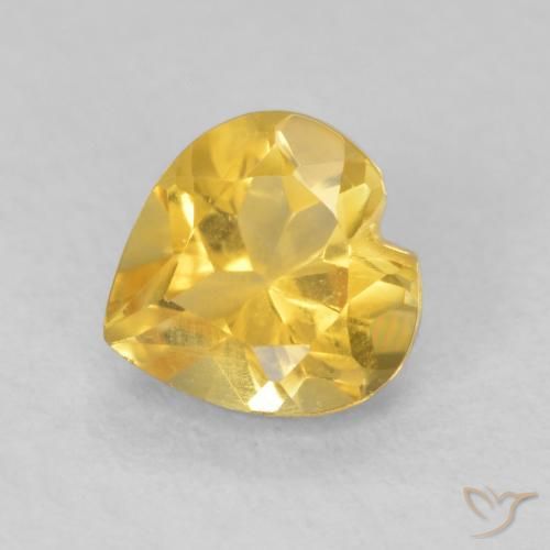 9,17 ctw natürlicher gold-orange Citrin, Herz, VVS-VS