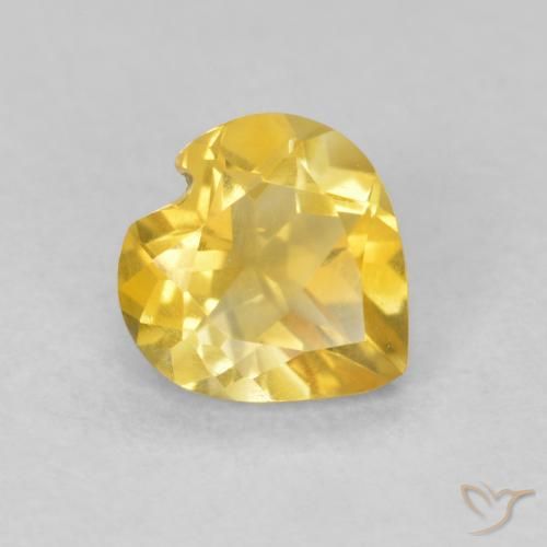 9,17 ctw natürlicher Mittelgold Citrin, Herz, VVS-VS