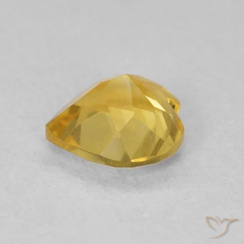 9,17 ctw natürlicher Mittelgold Citrin, Herz, VVS-VS
