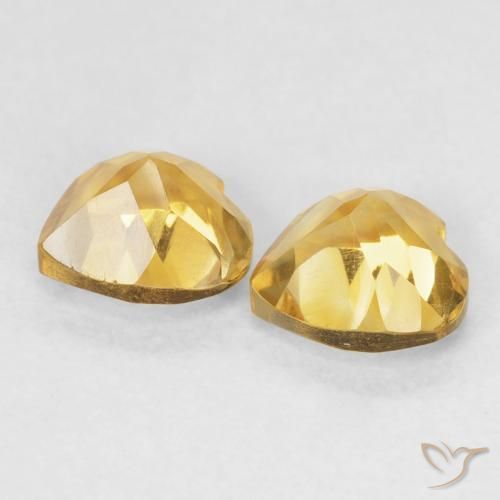 1.45 ct natürliche Golden Citrin-Edelsteine, Herz, VVS-VS