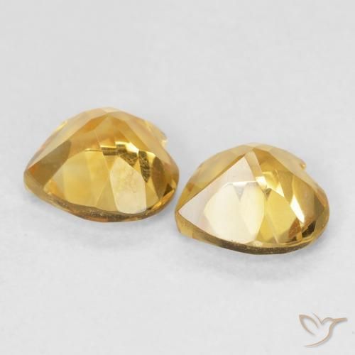 1.34 ct natürliche Golden Citrin-Edelsteine, Herz, VVS-VS