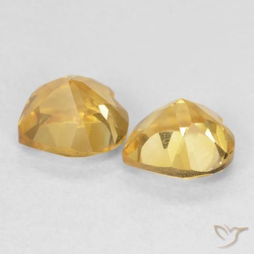 1.55 ct natürliche Golden Citrin-Edelsteine, Herz, VVS-VS