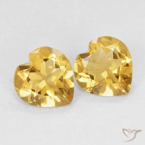 1.14 ct natürliche Mittelgold Citrin-Edelsteine, Herz, VVS-VS