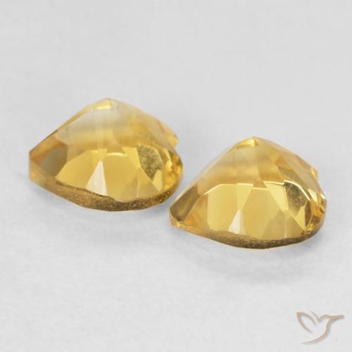 1.52 ct natürliche gold-orange Citrin-Edelsteine, Herz, VVS-VS