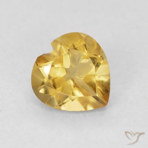 9,17 ctw natürlicher Golden Citrin, Herz, VVS