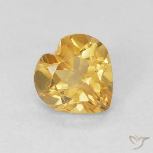 9,17 ctw natürlicher Golden Citrin, Herz, VVS