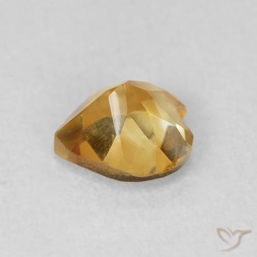 9,17 ctw natürlicher Medium Dark-Golden Citrin, Herz, VVS