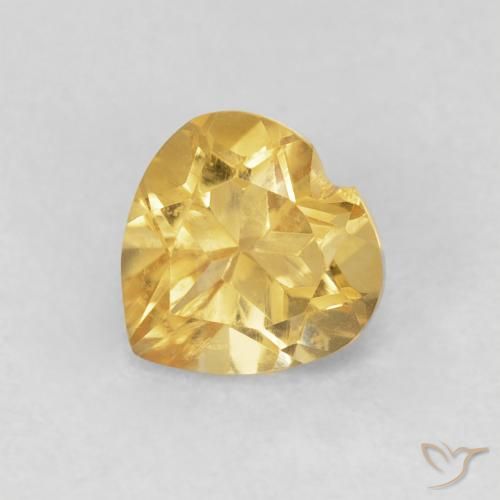 9,17 ctw natürlicher Golden Citrin, Herz, VVS