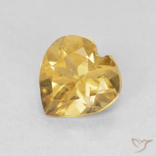 9,17 ctw natürlicher Mittleres Gold Citrin, Herz, VVS