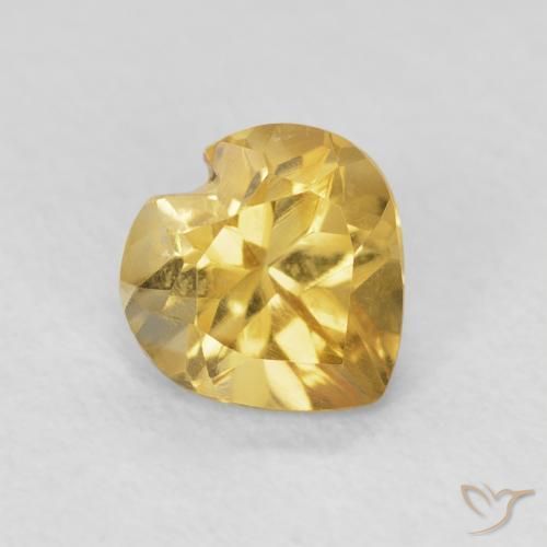 9,17 ctw natürlicher Mittleres Gold Citrin, Herz, VVS