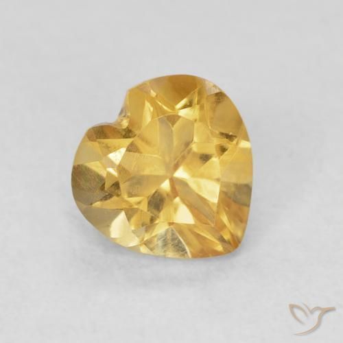 9,17 ctw natürlicher Medium Dark-Golden Citrin, Herz, VVS