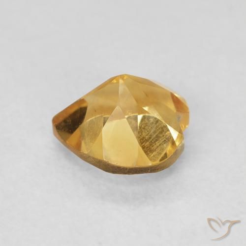 9,17 ctw natürlicher Medium Dark-Golden Citrin, Herz, VVS