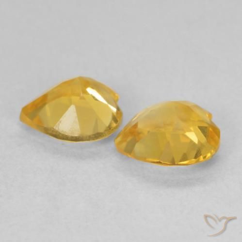 1.25 ct natürliche Mittelgold Citrin-Edelsteine, Herz, VVS-VS