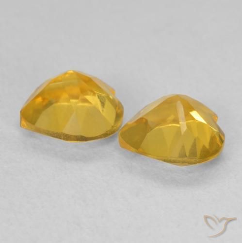 1.41 ct natürliche Golden Citrin-Edelsteine, Herz, VVS-VS