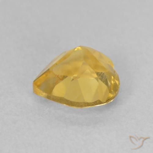 9,17 ctw natürlicher Mittelgold Citrin, Herz, VVS-VS