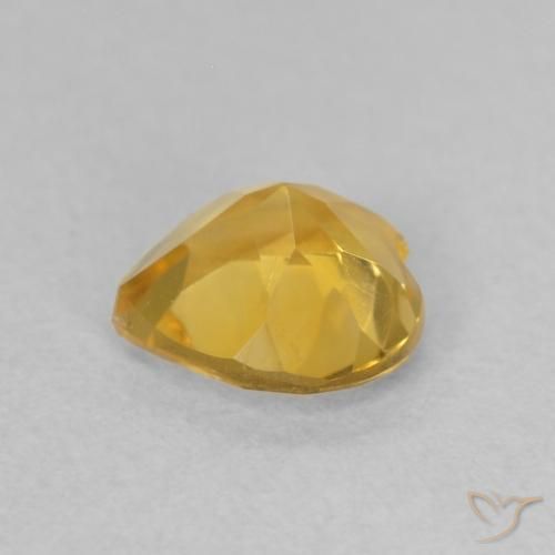 9,17 ctw natürlicher Mittelgold Citrin, Herz, VVS-VS