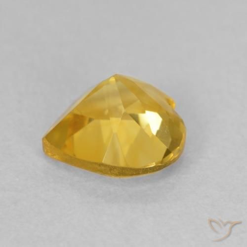 9,17 ctw natürlicher gold-orange Citrin, Herz, VVS-VS
