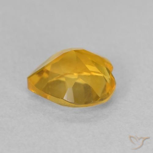 9,17 ctw natürlicher Mittelgold Citrin, Herz, VVS-VS