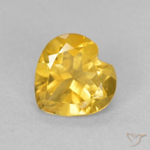 9,17 ctw natürlicher gold-orange Citrin, Herz, VVS-VS