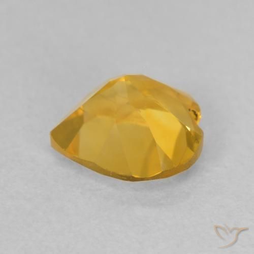 9,17 ctw natürlicher gold-orange Citrin, Herz, VVS-VS