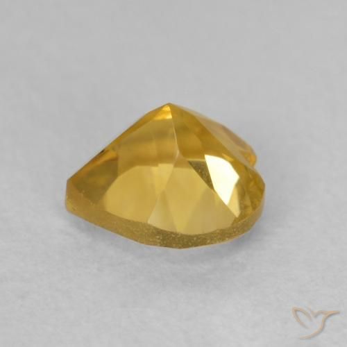 9,17 ctw natürlicher Mittelgold Citrin, Herz, VVS-VS