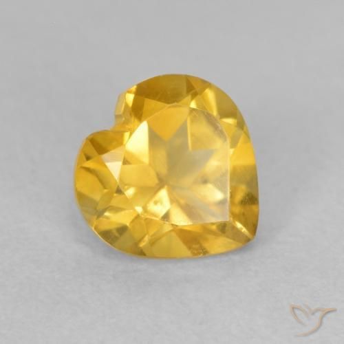 9,17 ctw natürlicher gold-orange Citrin, Herz, VVS-VS