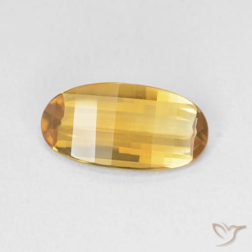 9,17 ctw natürlicher gold-orange Citrin, Oval, VVS