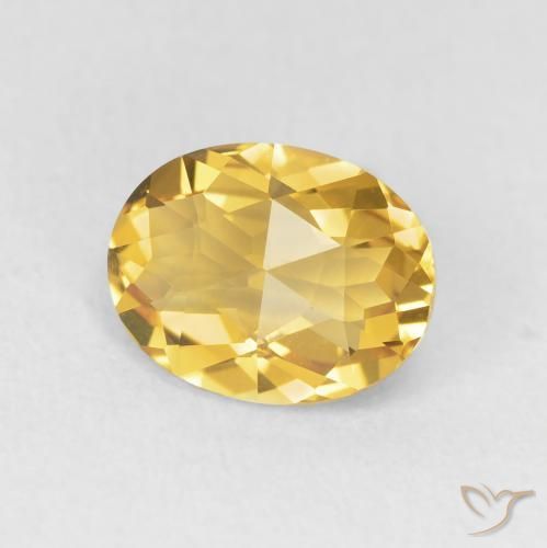9,17 ctw natürlicher Golden Citrin, Oval, VVS