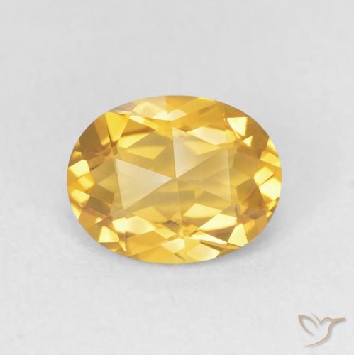 1.78ct Natürlicher Mittleres Gold Citrin, Oval, VVS