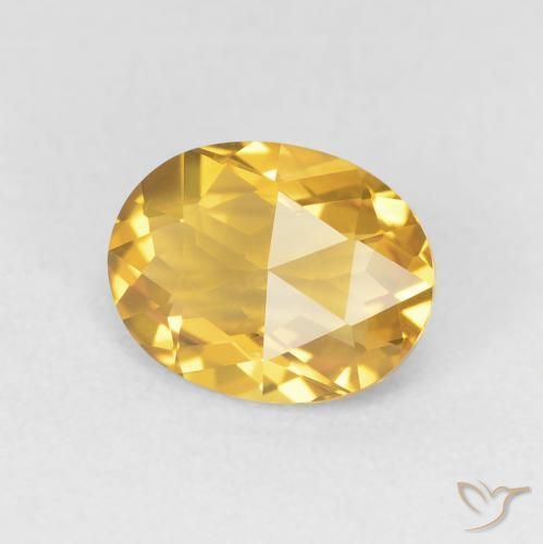 9,17 ctw natürlicher Mittleres Gold Citrin, Oval, VVS