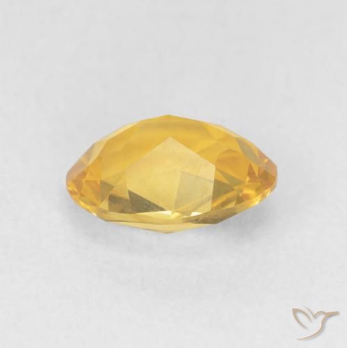 9,17 ctw natürlicher Mittelgold Citrin, Oval, VVS