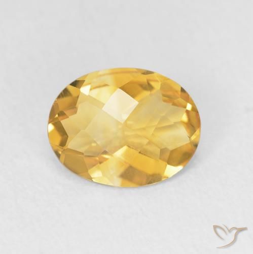 1.47ct Natürlicher Helles Gold Citrin, Oval, VVS