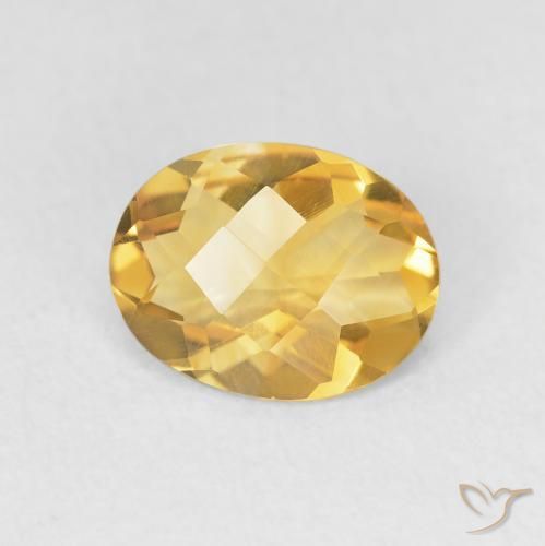 9,17 ctw natürlicher Helles Gold Citrin, Oval, VVS