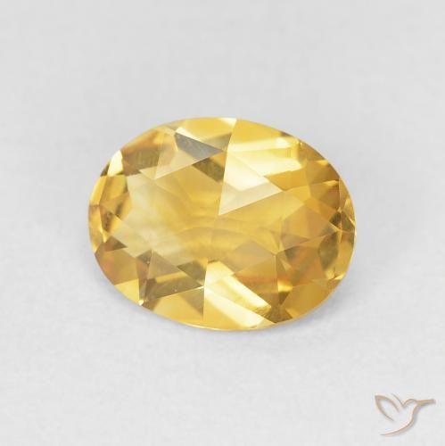 9,17 ctw natürlicher Golden Citrin, Oval, VVS