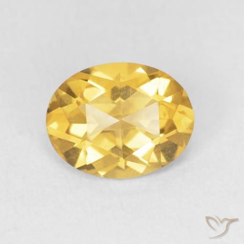 1.59ct Natürlicher Golden Citrin, Oval, VVS