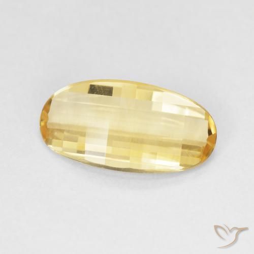 9,17 ctw natürlicher Golden Citrin, Oval, VVS-VS